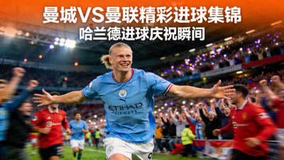 英超曼城对阵曼联比赛精彩进球集锦视频封面 - 哈兰德庆祝进球瞬间