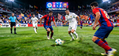 西甲联赛高清直播画面 - 皇家马德里与巴塞罗那的国家德比